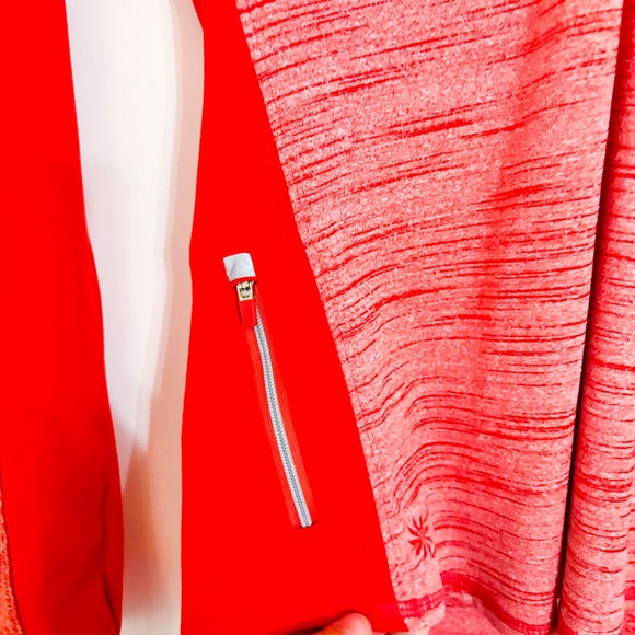 Athleta Womens Running Wild Half Zip Pullover Jacket Orange/Red Women's Size S - Picture 4 of 8